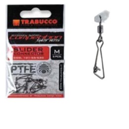 Trabucco Slider Connector teflon 5 db M teflonos csúszó úszórögzítő