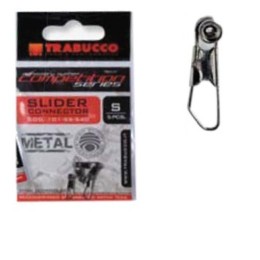 Trabucco Slider Connector Metal 5 db M fémbetétes csúszó úszórögzítő