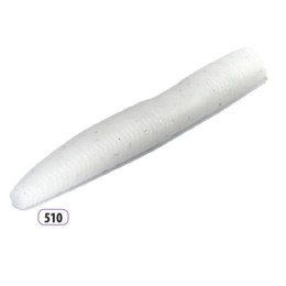 Trabucco Slurp Bait Fat Trout Worm white glitter 10db