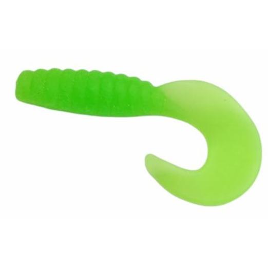 Trabucco Yummy Bait Curly Tail green chartreuse 8db plasztik csali