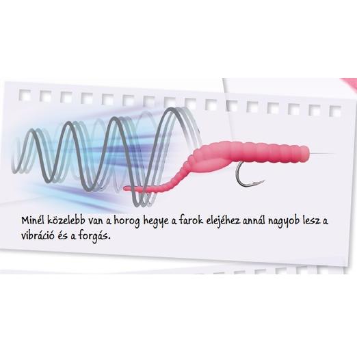 Trabucco Yummy Bait Tail Dancer white 8db plasztik csali - Image 2