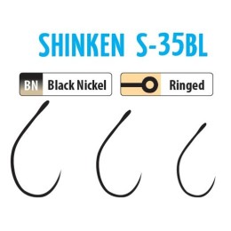 Trabucco Shinken Hooks S-35Bl Bn #8 10db szakáll nélküli horog