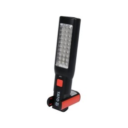 YATO akkus LED szerelőlámpa 30+7 LED 100/45 lm, IP20, mágneses, akasztós, Li-ion