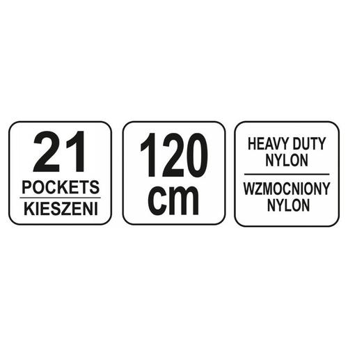 YATO Szög és szerszámtartó övtáska 21 zsebes - Image 3