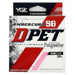 YGK Cherum Ambercode D-PET 200 m 0,074mm (0,2PE) 1 lb pink poliészter zsinór