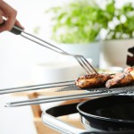 Barbecook BC-ACC-7025 army stílusú grill villa, 38cm-es, khaki zöld nyél - Image 3