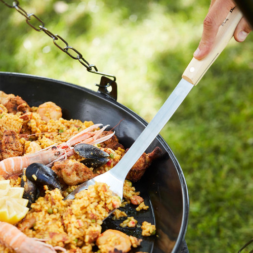 Barbecook BC-ACC-7071 rozsdamentes acél forgató lapát, gumifa nyél, 100% FSC, 46cm - Image 3
