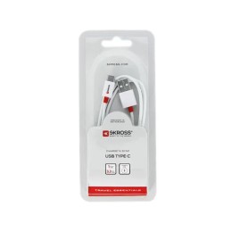 SKROSS szinkronkábel C típusú és USB csatlakozóval USB-C-120 cm
