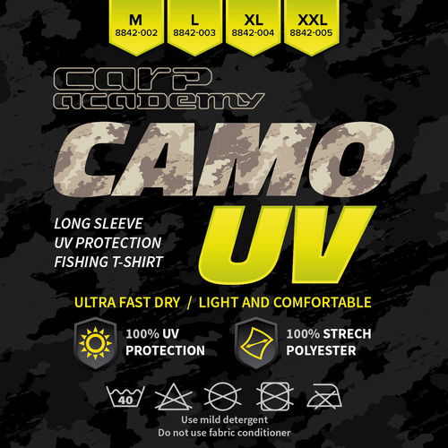 Carp Academy Camou UV Póló L - Image 2