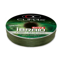 Climax iBraid Dive Sinking Olive Green 275m 0,22mm 11,8kg fonott zsinór