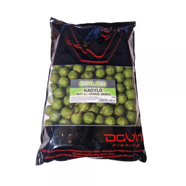Dovit 20mm 1000g - kagyló főzött bojli