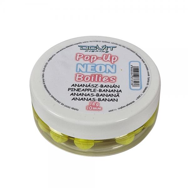 Dovit pop-up neon boilie 10mm - ananász-banán