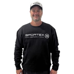 Sportex Crew Neck hosszú ujjú póló Black XXL