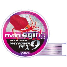 Varivas Avani Eging Max Power PE X9 150m #0,6 14lbs white marking, fonott zsinór pergetéshez