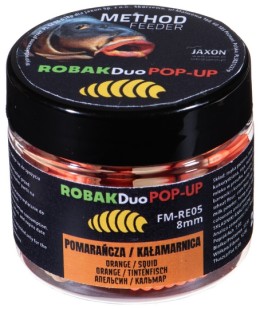 Jaxon robak duo pop-up (tintahal/narancs) 8mm
