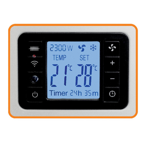 Home FK 350 WIFI szabadon álló SMART konvektor fűtőtest, 1000W/1300W/2300W, távirányító, fagyőr funkció, fehér - Image 5