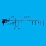 Home KJL 360 LED-es jégcsap fényfüzér, 5,32x0,36 m / 360 db hidegfehér LED, 15 db jégcsap, átlátszó vezeték, fényjáték, hálózati adapter, kül- és beltéri kivitel - Image 3