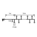 Home LC 768/M LED-es cluster fényfüzér 7,5 m / 768 db színes LED, fekete vezeték, 8 fényprogram, távirányító, hálózati adapter, kül- és beltéri kivitel - Image 7