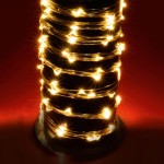 Home ML 120/WW micro LED-es fényfüzérköteg, 120 db melegfehér micro LED, 6 ágú, vékony, ezüstszínű vezeték, hálózati adapter, kül- és beltéri kivitel - Image 10