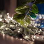 Home ML26WH micro LED fényfüzér, beltéri kivitel, 20 db hidegfehér micro LED, 1,9 m füzérhossz, elemes - Image 4