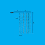 Home MLF 200/WH micro LED-es fényfüggöny, 3x2 m / 200 db hidegfehér micro LED, 8 fényprogram, távirányító, USB csatlakozó, beltéri kivitel - Image 5