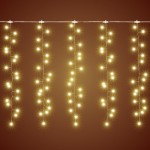 Home MLF 300/WW micro LED-es cluster fényfüggöny, 3x0,5 m / 300 db melegfehér micro LED, 8 fényprogram, távirányító, hálózati adapter, kül- és beltéri kivitel - Image 5