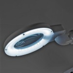 Home NKLL 06 LED-es nagyítós asztali lámpa, 30 hidegfényű LED, 6500 K, 400 lm, 3 dioptria nagyítás, 12 dioptria másodlagos lencse - Image 6