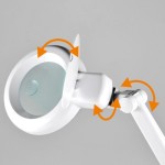 Home NKLL 06 LED-es nagyítós asztali lámpa, 30 hidegfényű LED, 6500 K, 400 lm, 3 dioptria nagyítás, 12 dioptria másodlagos lencse - Image 7