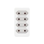 Home NV 24/WH hálózati elosztó, 4 EURO aljzat gyermekvédelemmel ellátva, max. 4 x 500 W, fehér - Image 5