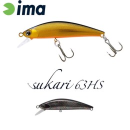 Ima Sukari 63HS 63mm 8g 012 Titanium Black wobbler