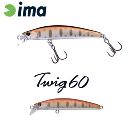 Ima Twig 60S 60mm 6.5g 004 Gold Yamame wobbler