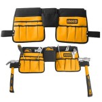 INGCO 14 zsebes kalapácstartó szögtáska, szerszámostáska derékra