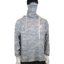 Major Craft Sun Protection Hoodie UV-álló kapucnis felső XL Light Gray