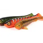 Fox rage new super slick shad colours 18cm/7" x2 uv goldie gumihal - Image 2