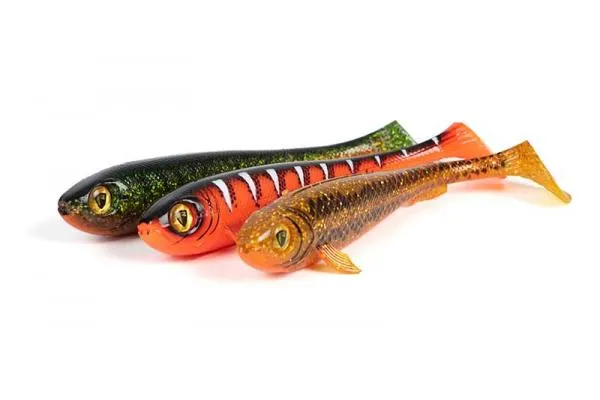 Fox rage new super slick shad colours 18cm/7" x2 uv goldie gumihal - Image 2
