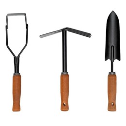 PALISAD 3 részes kerti szerszámkészlet fa fogantyúval