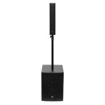 SAL PAS10W43S professzionális oszlopsugárzó hangrendszer, max. 800 W, 25cm mélysugárzó, 4x3” szélessávú satellit hangszóró, aktív zenekari hangdoboz, Bluetooth, fém állvány - Image 8