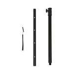 SAL PAS10W43S professzionális oszlopsugárzó hangrendszer, max. 800 W, 25cm mélysugárzó, 4x3” szélessávú satellit hangszóró, aktív zenekari hangdoboz, Bluetooth, fém állvány - Image 12
