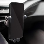 SAL SA064 autós mobiltartó, szellőzőnyílásra helyezhető, forgatható, billenthető, egykezes, 65-80 mm telefon, 11 mm vastagság - Image 9