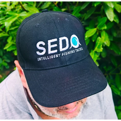SEDO Fishing Hímzett Baseball Sapka Black