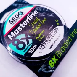 SEDO Masterline 8X Special Braid Line – Black Edition - 10m - 0.18mm 13.8kg 10m