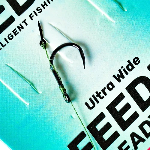 SEDO Ultra Wide Feeder - Előkötött Feeder előke - 4-es 0.18mm fonott damil – 15mm tüske