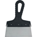 SIBRTEH 150mm spatulya rozsdamentes, műanyag nyéllel