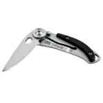 True Utility Skeletonknife, TU571K, 4 cm rozsdamentes acél penge, eloxált alumínium tok, karabiner rögzítési pont, jobb és balkezes - Image 5