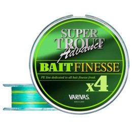 Varivas Super Trout Advance Bait Finesse PE X4 Green Fluo 100m #0,5 0,117mm 9lbs fonott zsinór