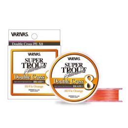 Varivas Super Trout Advance Double Cross PE X8 HI-VIS Orange 100m #0,6 0,132mm 9,6lbs fonott zsinór