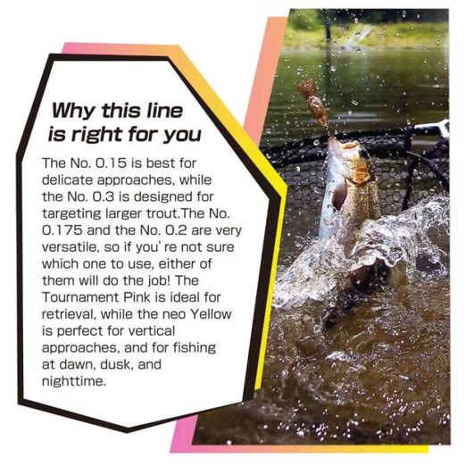 Varivas Super Trout Area PE X4 Neo Yellow 75m #0,175 5lbs fonott zsinór - Image 3