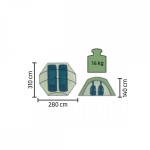 Jaxon fishing tent 310x280/140cm 14kg 19mm sátor - Image 2