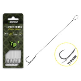 Delphin Braided Sting Feeder Rig / 10db - 8cm/0,20mm/Turner #6