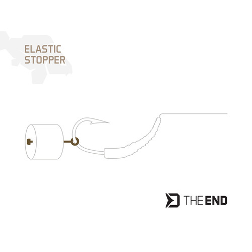 Delphin TheEND rugalmas stopper / 36 db - 18, 21, 25 mm / Ground+Clear - Image 2